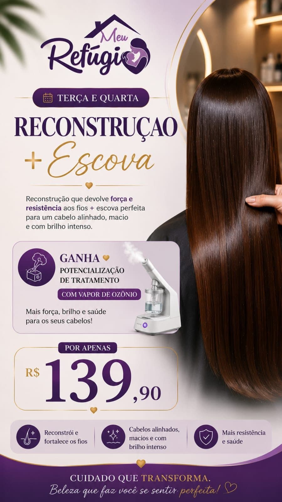 Reconstrução + Escova